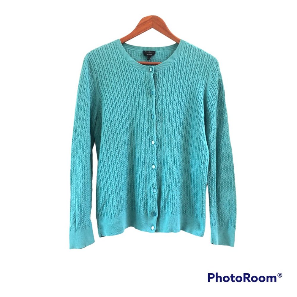 Talbots Pima cotton cardigan sweater